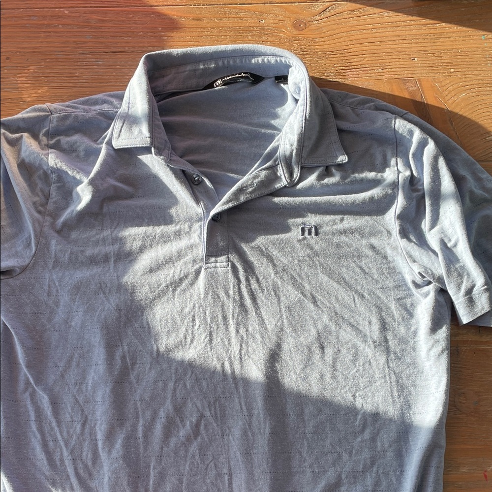 Travis Mathew Light Gray Polo Shirt